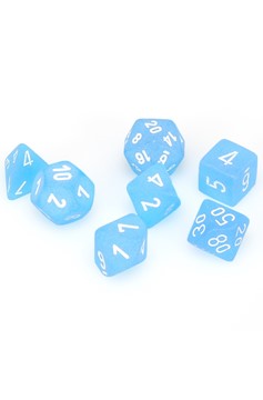 DICE 7-set: CHX27416 Frosted Caribbean Blue White (7)