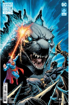 Justice League Vs Godzilla Vs Kong #4 Cover C Whilce Portacio Godzilla Card Stock Variant (Of 7)