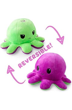 Reversible Octopus Plush Purple & Green