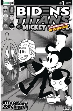 Bidens Titans Vs Mickey Mouse (Unauthorized) #1 Cover B Steamboat Joey