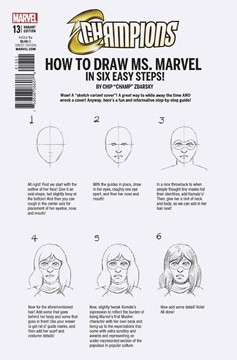 Champions #13 Zdarsky How To Draw Variant Legacy (2016)