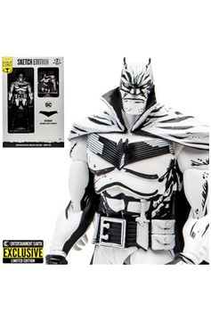 DC Multiverse Batman White Knight Sketch Edition Gold Label 7-Inch Scale Action Figure Ee Exclusive