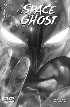 Space Ghost #8 Cover O 7 Copy Incentive Mattina Black & White