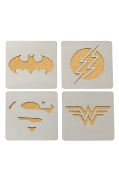 DC Heroes Laser Cut Coaster 4 Pack Set