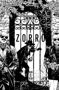 Zorro Man of the Dead #3 Cover D 1 for 10 Incentive Sook Black & White (Mature) (Of 4)
