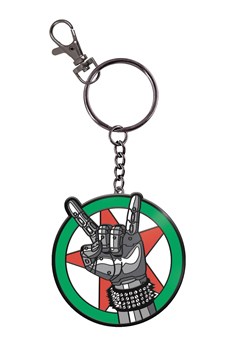 Cyberpunk 2077 Silverhand Logo Keychain