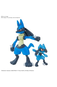 Pokémon Riolu & Lucario Bandai Model Kit