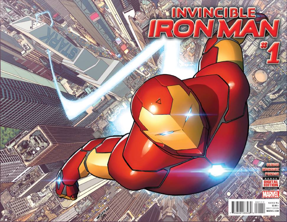 Invincible Iron Man #1 (Wraparound Cover) (2015)