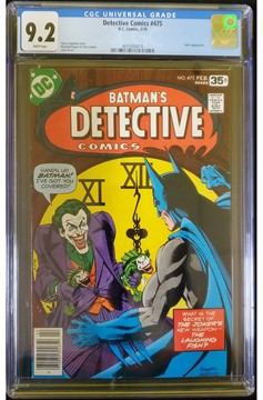 Detective Comics #475 Cgc 9.2 Nm- (O)