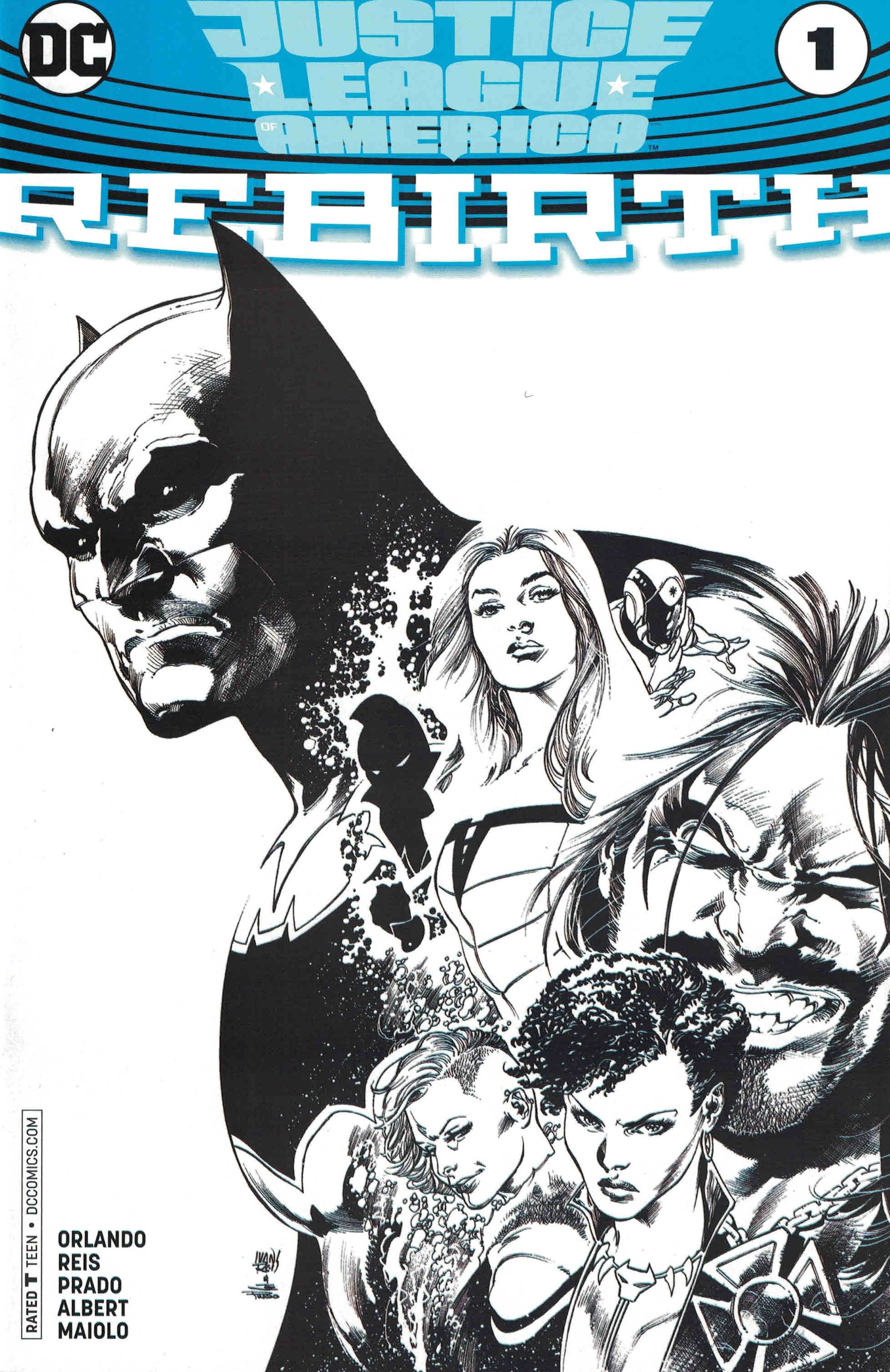 Justice League of America Rebirth #1 Comicspro Variant