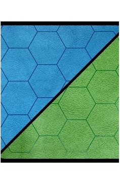 Chessex Battlemat 1" Reversible Blue-Green Hexes