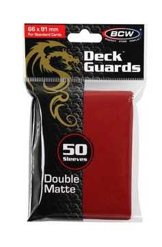 BCW Deck Guard - Matte - Red (50)