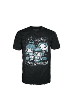 Boxed Tee Harry Potter Holiday Harry Ron Hermione T-Shirt L