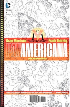 Multiversity Pax Americana #1 110 Black & White Variant Edition