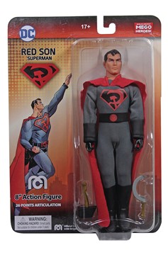 Mego DC Heroes Red Son Superman 8-Inch Action Figure