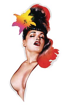 Bettie Page Wild Orchid Enamel Pin (Mature)