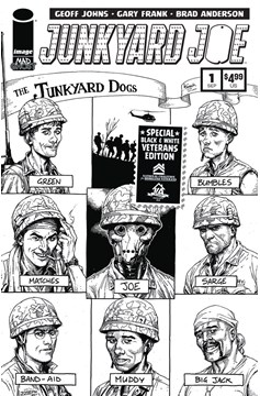 Junkyard Joe #1 Black & White Veterans Edition Cover E Frank