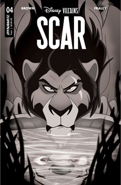 Disney Villains Scar #4 Cover G 1 for 10 Incentive Forstner Black & White