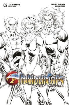 Thundercats #3 Cover Y 1 for 10 Incentive Liefeld Black & White