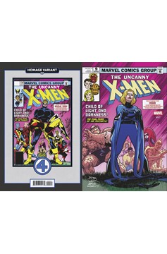 Uncanny X-Men #9 David Lopez Fantastic Four Homage Variant