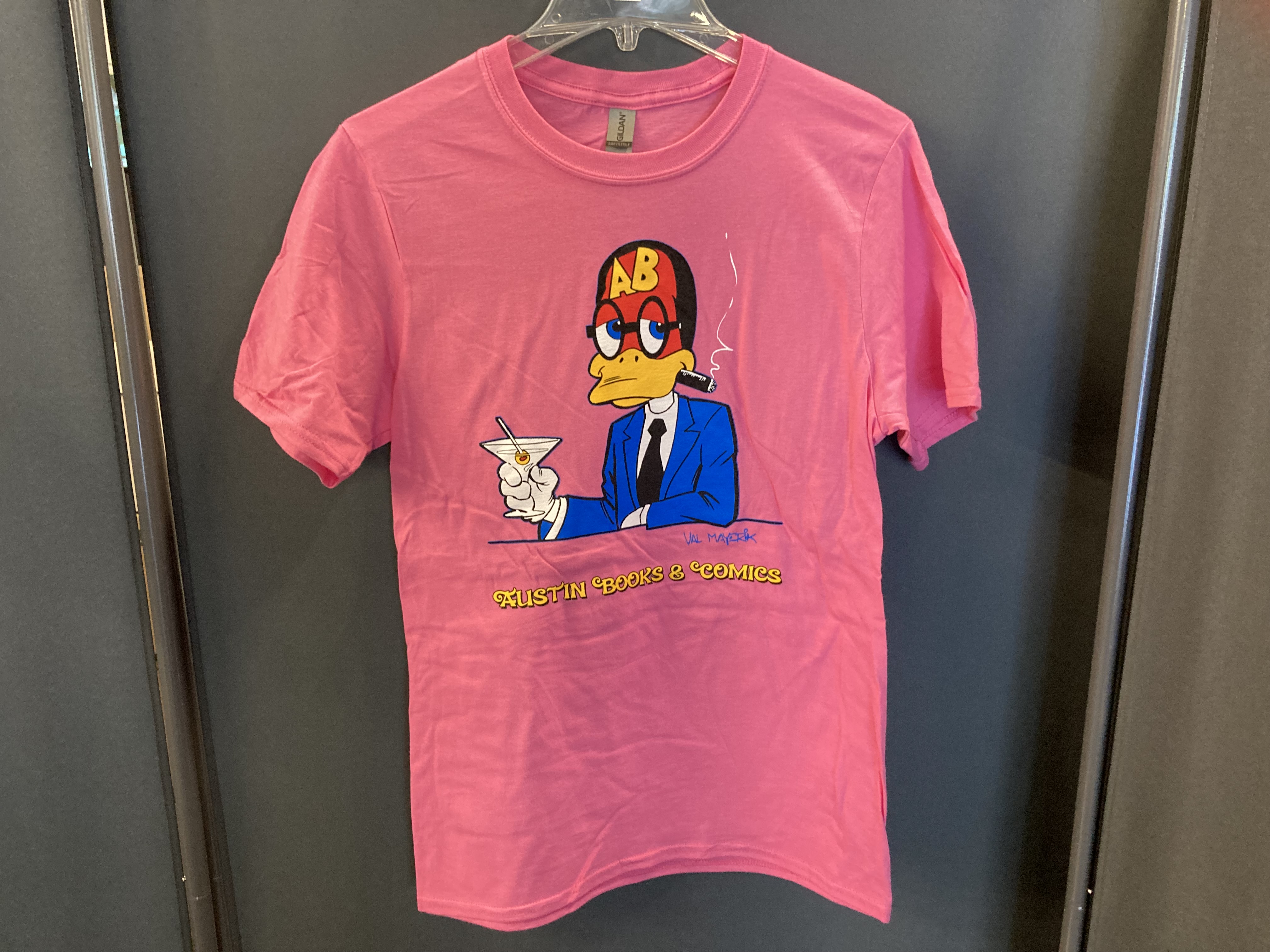 Austin Books 45th Anniversary Howard The Duck Shirt Pink Large