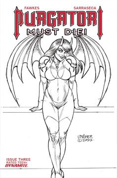 Purgatori Must Die #3 Cover M 7 Copy Last Call Incentive Linsner Line Art