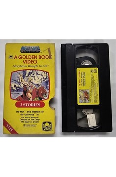 1985 Golden Book Video Masters of The Universe He-Man Vhs Pre-Owned
