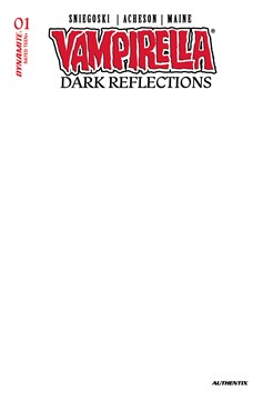 Vampirella Dark Reflections #1 Cover H Blank Authentix