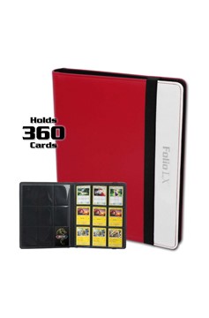 BCW Folio 9-Pocket LX Album - Red-White