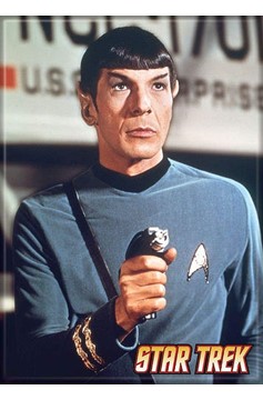 Spock With Phaser Photo Magnet