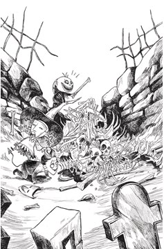 Nightmare Before Christmas Battle for the Pumpkin King #4 Cover B Black & White Virgin (Of 5)