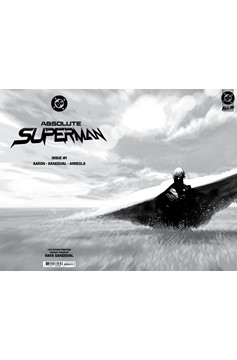 Absolute Superman #1 Second Printing Cover D 1 for 25 Incentive Rafa Sandoval Concept Wraparound Card Stock Variant