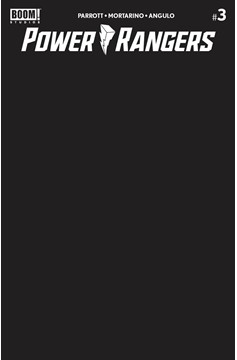 Power Rangers #3 Cover C Black Blank Sketch