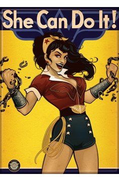 DC Bombshells Wonder Woman She Can Do It Magnet