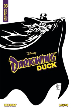 Darkwing Duck #3 Cover V 7 Copy Last Call Incentive Haeser Black & White