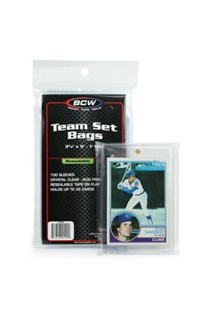 Resealable Team Set Bags (For Cards)