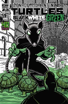 Teenage Mutant Ninja Turtles: Black White & Green #1 Cover D 40th Anniversary