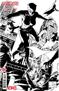 Catwoman #57 Cover E 1 For 50 Incentive Joe Quesada Black & White Connecting Card Stock Variant (Batman Catwoman The Gotham War)