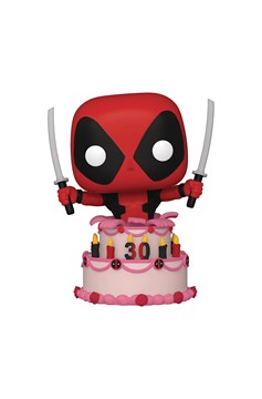 Pop Marvel Deadpool 30th Deadpool In Cake Vinyl Figure