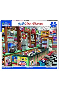 Pepsi Soda Fountain (1828Pz) - 1000 Piece Jigsaw Puzzle