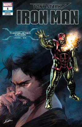 Tony Stark Iron Man #1 Thorbuster Armor Variant (2018)