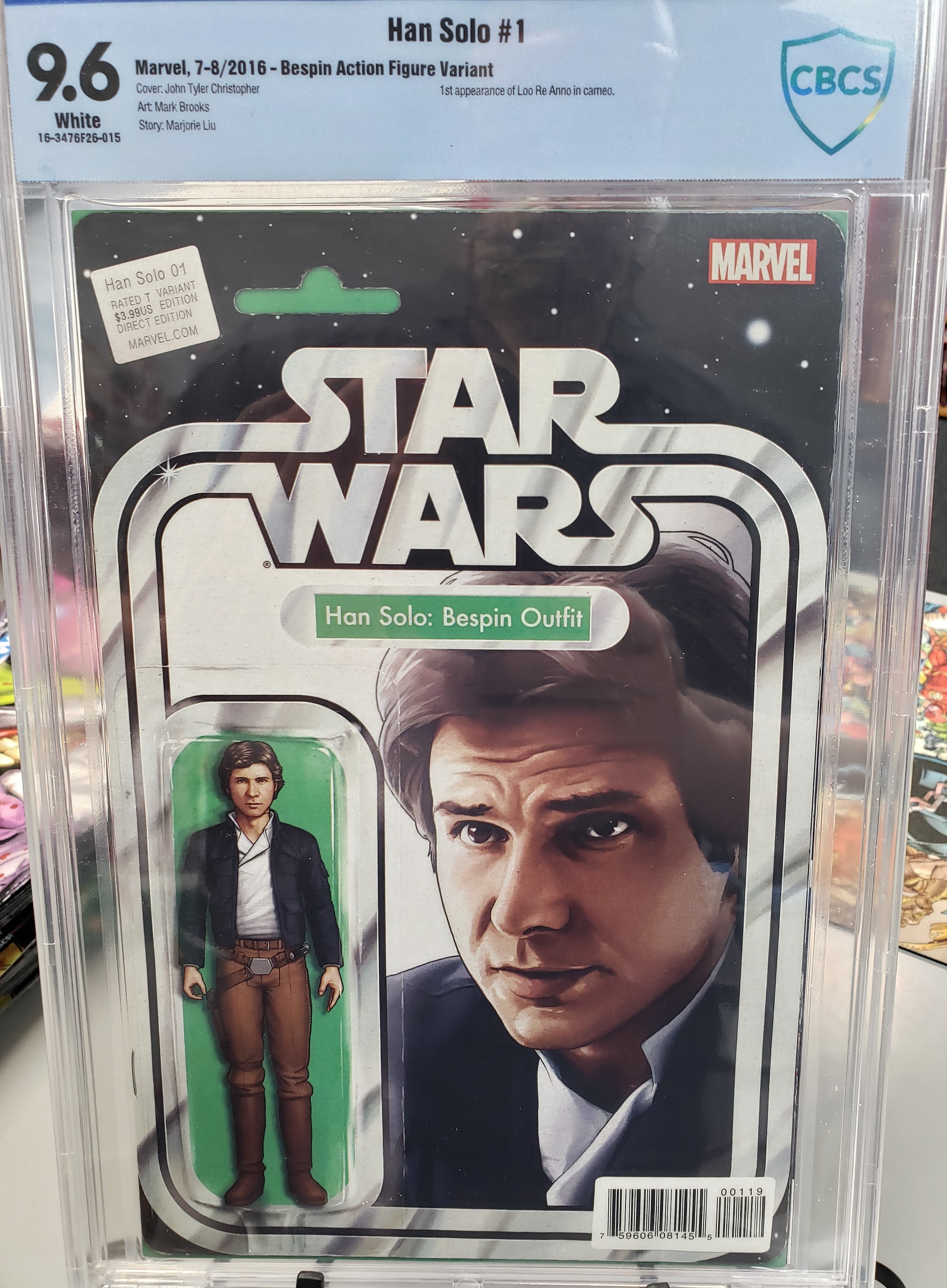 Han Solo #1 Bespin Action Figure Cover Cbcs 9.6