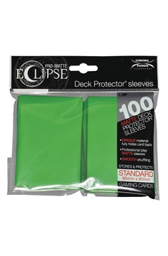 Pro Matte Eclipse 2.0 Deck Protectors Sleeves 100ct Lime Green