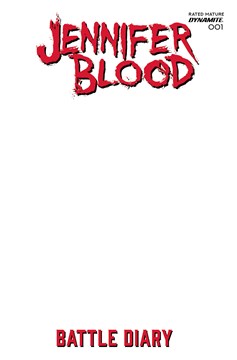 Jennifer Blood Battle Diary #1 Cover D Blank Authentix (Mature)