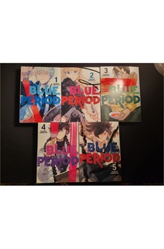 Blue Period Manga Volumes 1-5 Set Pre-Owned