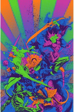 Knight Terrors #3 Cover D Ivan Reis Darkest Hour Neon Ink Card Stock Variant (Of 4)