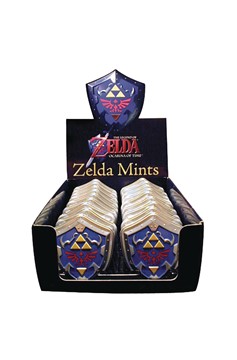 Legend of Zelda Link Shield Peppermint Candy Tin 18Ct Display