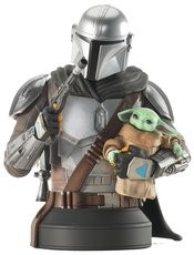 Star Wars the Mandalorian with Grogu 1/6 Scale Bust