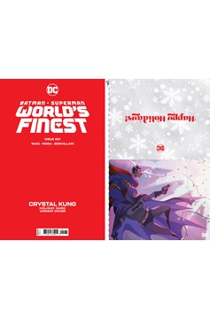 Batman Superman Worlds Finest #21 Cover C Crystal Kung DC Holiday Card Special Edition Variant