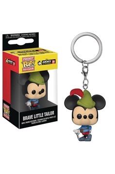 Pocket Pop Mickey 90th Brave Little Tailor Fig Keychain